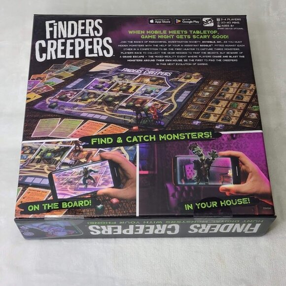Finders Creepers Board Game Micro Games of America Hunt Digital Monsters New - Picture 8 of 12